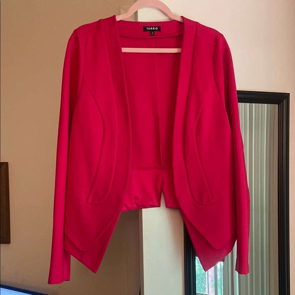 Torrid - Pink Cutaway Blazer, 2X